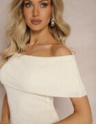 lovery Rochie Bej deschis Taliată Spagnolă Mini din țesătură elastică Naliresa