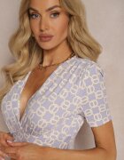 lovery Rochie Bodycon Violet cu Decolteu Petrecut Fentă și Drapaj Subtil Zaleatie