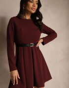 lovery Rochie Bordo Evazată cu croială clasică Temiriela