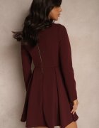 lovery Rochie Bordo Evazată cu croială clasică Temiriela