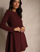 lovery Rochie Bordo Evazată cu croială clasică Temiriela
