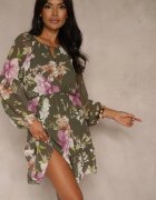 lovery Rochie Cloș Verde închis Decorată cu model floral Zerovia