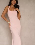 lovery Rochie de cocktail roz cambrată din viscoză Folarose