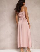 lovery Rochie de cocktail Roz deschis cu elastic în talie cu bretele reglabile Anajane