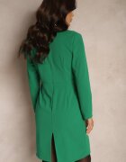 lovery Rochie de cocktail Verde închis cu croială ajustată cu fundă pe umăr Innathia