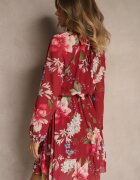 lovery Rochie în cloș Visiniu Decorată cu model floral Zerovia