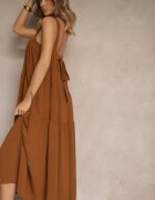 lovery Rochie Maro Cloș Decorată cu legătură la spate Saviande