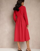 lovery Rochie roșie evazată în stil elegant Temilissa