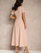 lovery Rochie Roz cu croi evazat cu o curea decorativă Desiliena