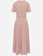 lovery Rochie Roz cu croi evazat cu o curea decorativă Desiliena