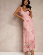 lovery Rochie Roz de Plasă Florală Milosea