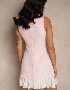 lovery Rochie Roză Taliată în Stil Elegant Velzedia