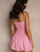 lovery Rochie Rozalie tip balon cu căptușeală tip pantaloni scurți decorată cu Zirconii Donellia