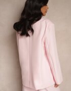 lovery Sacou Roz Croială tip cutie Oversize Dublu rând Kositia