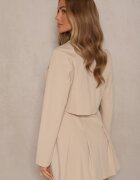 lovery Set Bej Rochie cu Elastic și Sacou Scurt Sepenillea