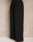 lovery Set costum Alb-Negru Pantaloni largi și Vestă Ziorene