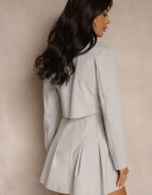 lovery Set Gri Rochie cu Elastic și Scurtă Jachetă Sepenillea