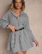 lovery Set Negru Fustă evazată și Cămașă Novarelle