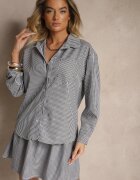 lovery Set Negru Fustă evazată și Cămașă Novarelle