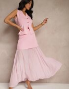 lovery Set Roz Elegant Vestă și Fustă Cloș Werani