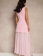 lovery Set Roz Elegant Vestă și Fustă Cloș Werani