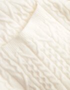 m&d fashion Cardigan lung decorat cu împletitură tip coadă de cal Nyrentia Bej deschis