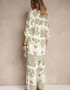 m&d fashion Compleu Verde din Vâscoză cu Pantaloni Largi și Bluză Stil Boho Rinadora