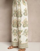 m&d fashion Compleu Verde din Vâscoză cu Pantaloni Largi și Bluză Stil Boho Rinadora