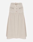 m&d fashion Fustă Phridoe Bej deschis