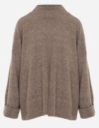 m&d fashion Pulover oversize cu amestec de lână cu guler tip tunică și manșete întoarse Olsenne Maro