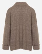 m&d fashion Pulover oversize cu amestec de lână cu guler tip tunică și manșete întoarse Olsenne Maro