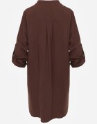 m&d fashion Rochie Maro Tip cutie din Bumbac Oversize cu Decolteu în V Elavellis