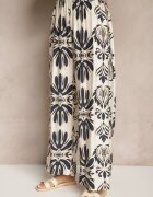 m&d fashion Set Albastru din Viscoză cu Pantaloni cu croială largă și Cămașă lungă Rinviela