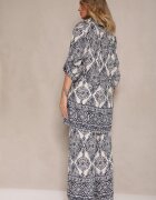 m&d fashion Set Bleumarin din Viscoză Croi Oversize Cămașă și Pantaloni Nilarithia