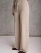 m&d fashion Set cu vâscoză pulover cu nasturi și pantaloni largi Rarellia Bej
