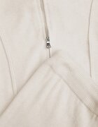 m&d fashion Set de pulover cu vâscoză pantaloni drepți și bluză cu fermoar și glugă Eldirma Bej deschis