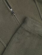 m&d fashion Set de pulover cu vâscoză pantaloni drepți și bluză cu fermoar și glugă Eldirma Verde închis