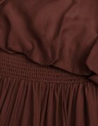 m&d fashion Set din viscoză pentru vară: top fără mâneci și pantaloni Balloon cu tip cravată Eliness Maro