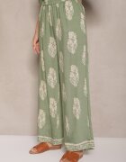 m&d fashion Set Verde Oversize în Stil Rustic Cămașă Lungă și Pantaloni Largi Mepilara