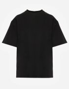 m&d fashion T-shirt Basic Negru din Bumbac Meranissea