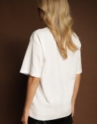 m&d fashion Tricou Basic Alb din Bumbac Meranissea