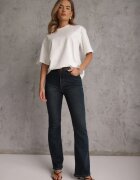 m&d fashion Tricou Basic Alb din Bumbac Meranissea