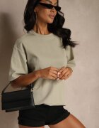 m&d fashion Tricou Basic Bej închis din bumbac Meranissea
