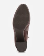 m.daszynski Botine cu toc gros din piele naturală decorate cu cataramă metalică Seonia Maro