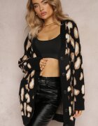 m&v Cardigan Negru Lejer Încheiat Klimonta