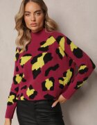 m&v Maleta Visiniu cu petice din tricot neted Plinero