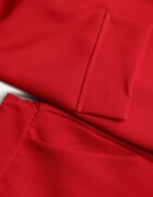 Made in Italy Compleu Roșu cu croială de costum cu Sacou cu Legătură și Pantaloni Falestra