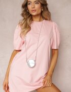 manosque Rochie Roz Dreaptă Mini cu Borsetă Dalana