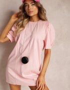 manosque Rochie Roz Dreaptă Mini cu Borsetă Dalana