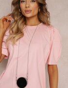 manosque Rochie Roz Dreaptă Mini cu Borsetă Dalana